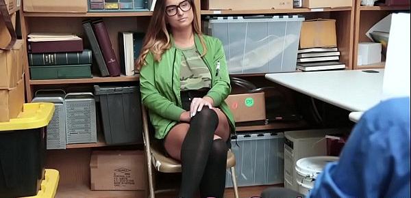  Busty amateur slut railed over office desk